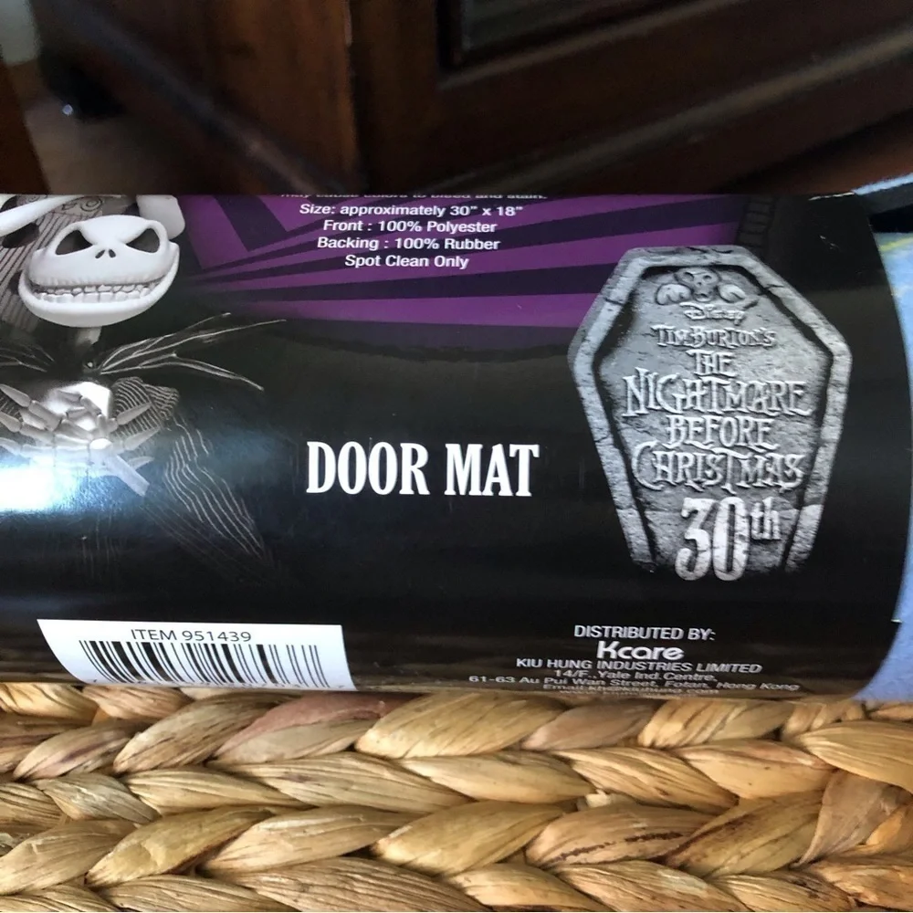 Disney: Nightmare Before Christmas: “Moonlight Madness” Door Mat